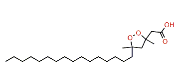 3,5-Dimethyl-5-hexadecyl-1,2-dioxolane-3-acetic acid